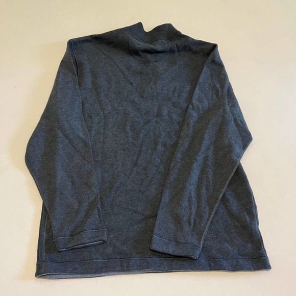 Age of Wisdom Reversible blue quarter zip sweater L - Picture 8 of 9